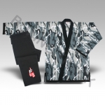 GREY CAMO JIUJITSUGI BLACK TRIMMINGS